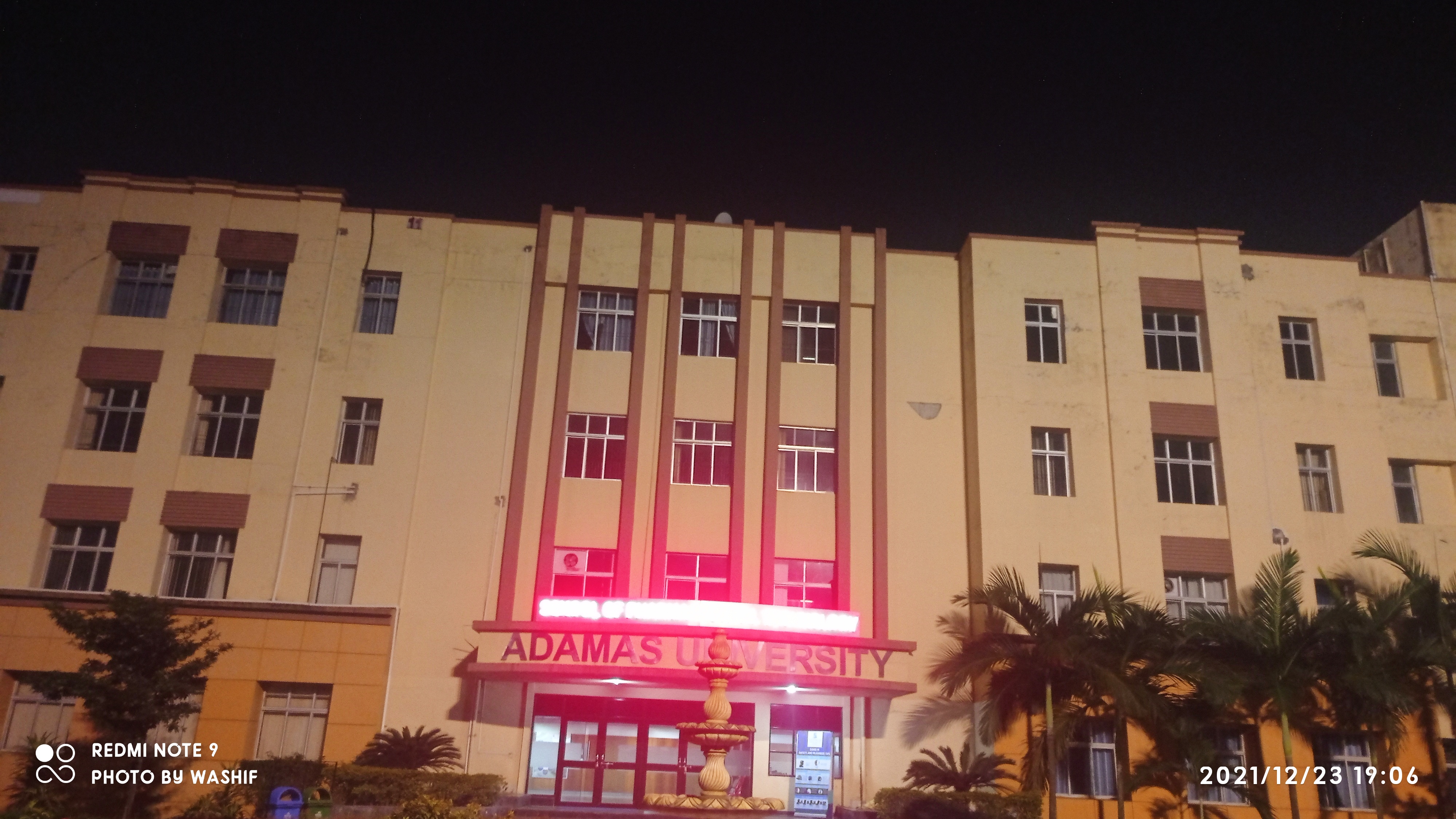Adamas University Kolkata - night