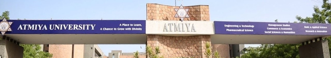 Atmiya University - entrance