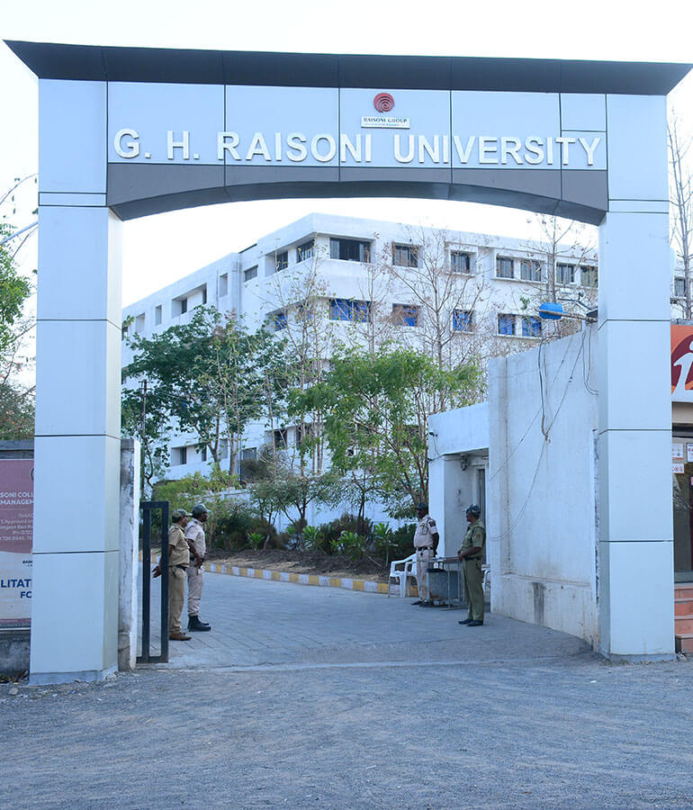 G H Raisoni University, Saikheda - entrance