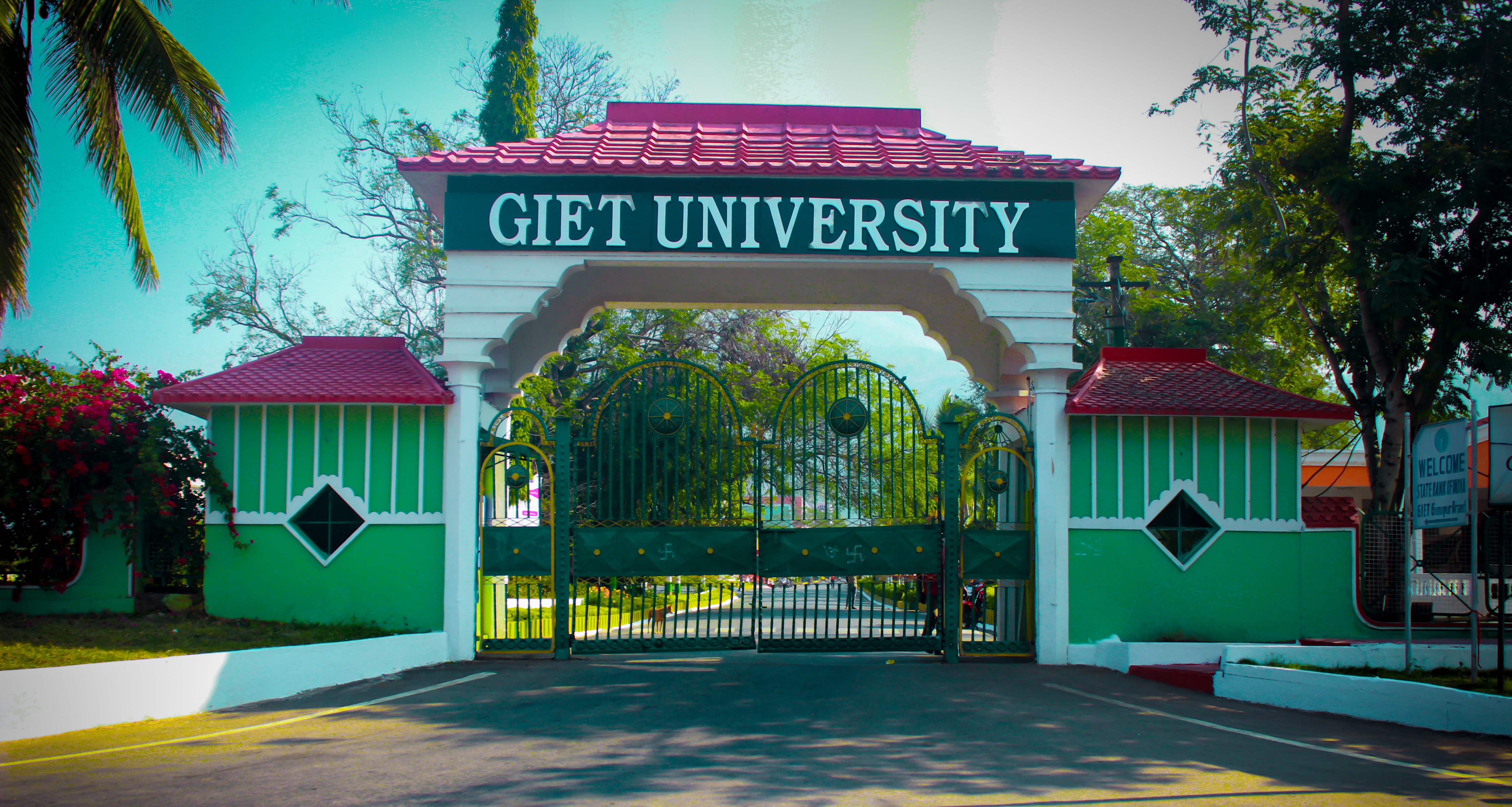 GIET University - entrance