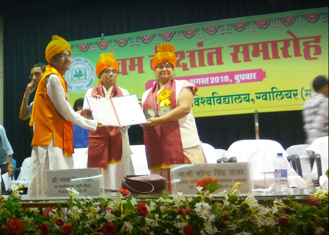 Rajmata Vijayaraje Scindia Krishi Vishwavidyalaya - convocation
