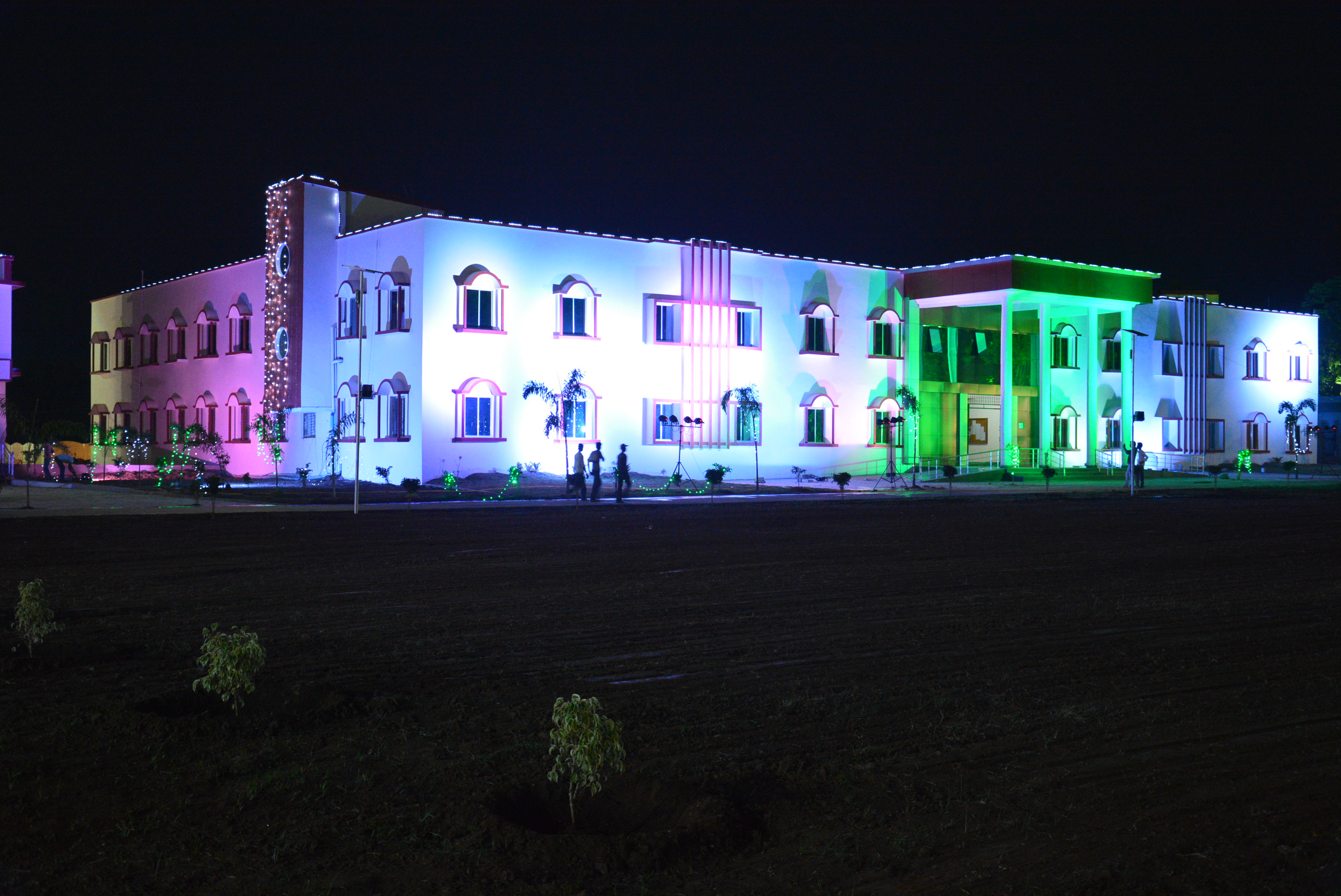 Sardar Patel University, Balaghat - night