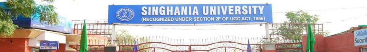 Singhania University - entrance