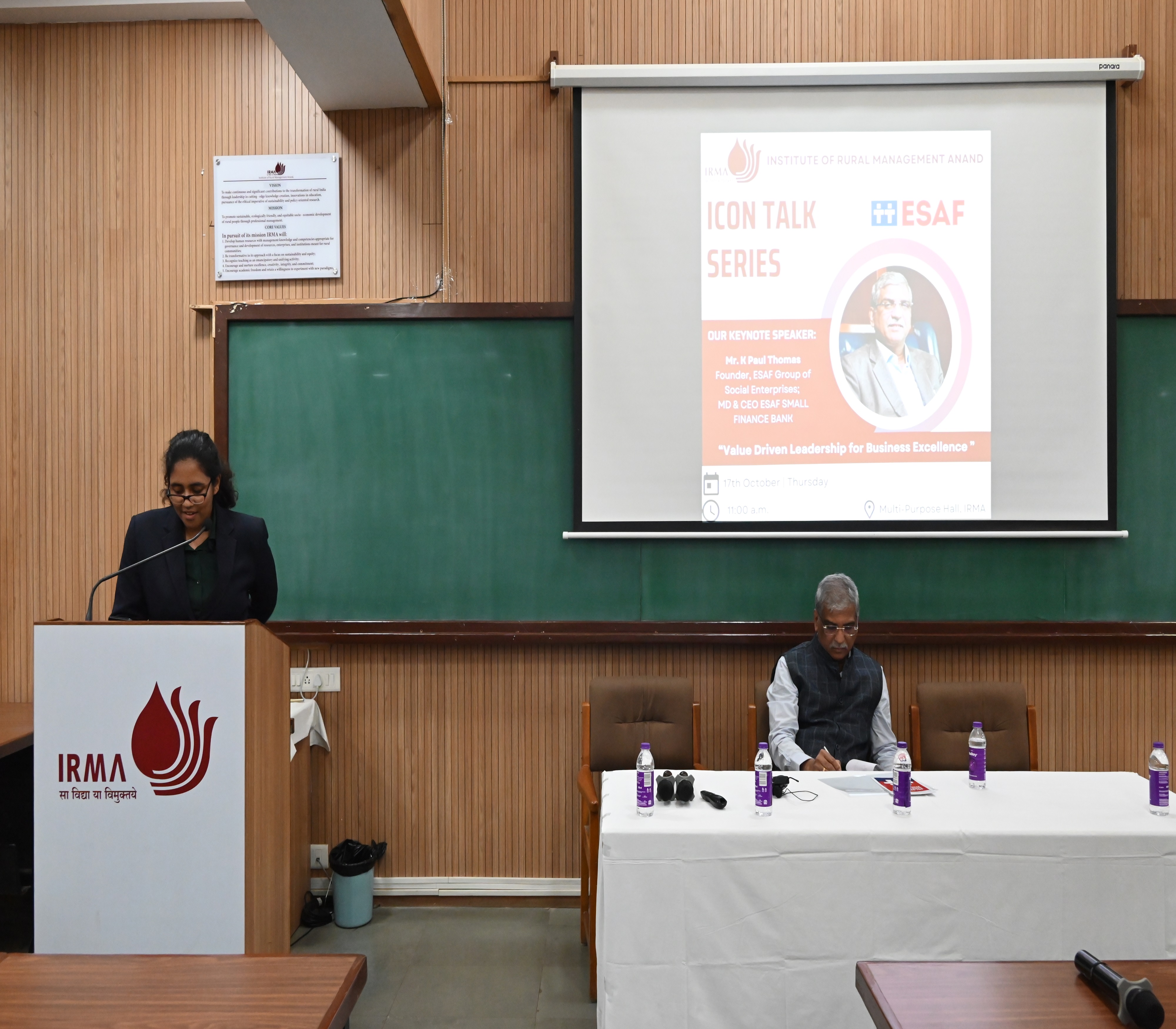 IRMA Anand - seminar