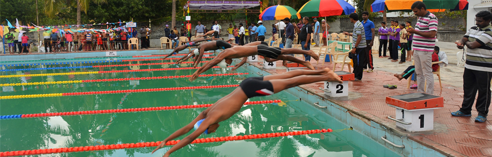 Virudhunagar Hindu Nadars' Senthikumara Nadar College - swimming