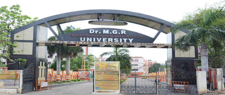 Dr MGR Educational and Research Institute - entrance