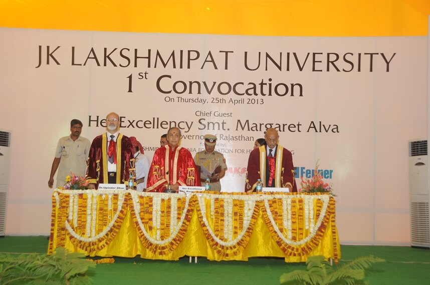 JK Lakshmipat University - convocation