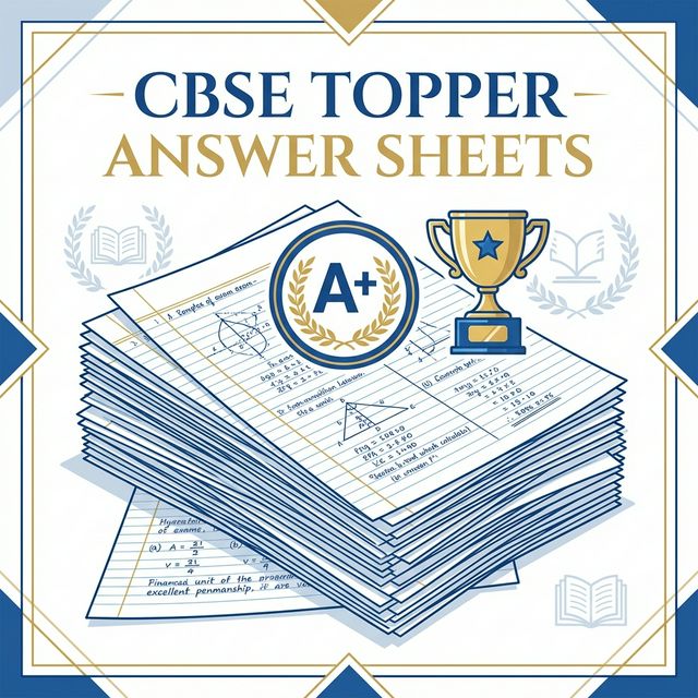 CBSE Topper Answer Sheet Mockup